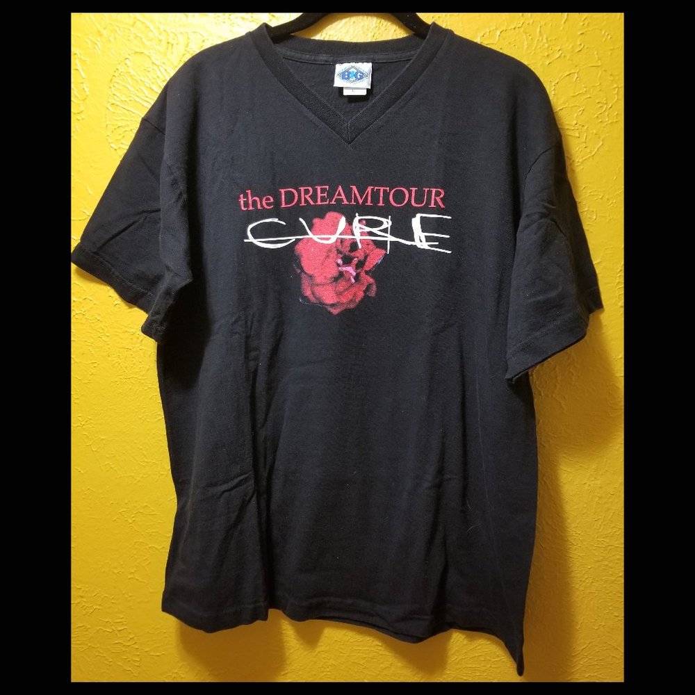 SALE! The Cure Dreamtour 2000 Vintage Concert Tee V-Neck - Picture 1 of 7